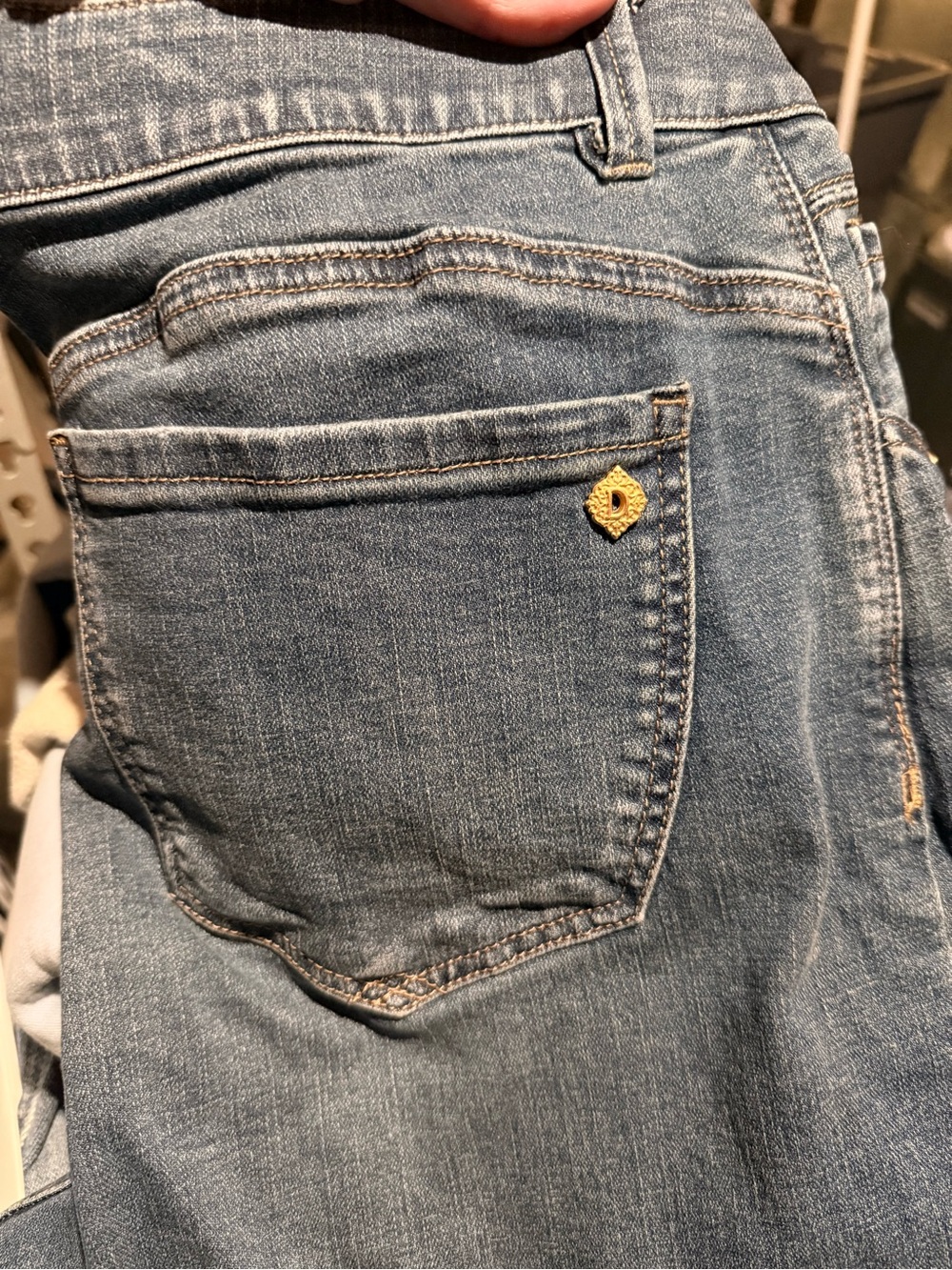 Democracy sz 12 Medium Blue Wide-Leg Jeans - Picture 4 of 4